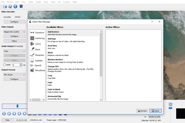 avidemux free video editor for mac